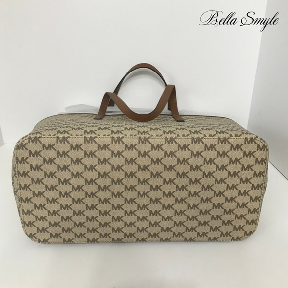 Michael Kors Emry Large Top Zip Heritage Signature - Picture 7 of 8